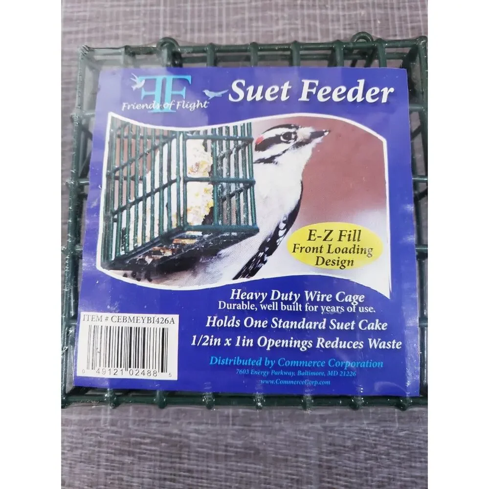 Friend Of Flight Suet Feeder Heavy Duty Wire Cage Front Loading